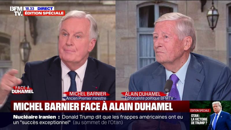 Michel Barnier, ancien Premier ministre : 