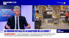 Laurent Wauquiez (président de la région Auvergne-Rhône-Alpes) sur un "Amazon 100% Auvergne-Rhône-Alpes": "l'objectif c'est que ce soit opérationnel avant les fêtes de Noël"