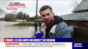 Crues en Bretagne: "On a eu beaucoup plus qu'en 2001", témoigne un sinistré à Guipry-Messac (Ille-et-Vilaine)