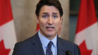 Le Premier ministre canadien, Justin Trudeau, à Ottawa le 14 octobre 2024