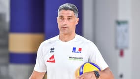 Andrea Giani avec l'équipe de France.