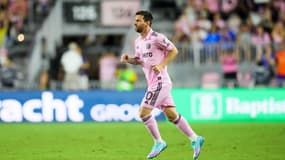 Lionel Messi lors du match Inter Miami-Cincinnati (0-1, 37e journée de MLS), le 8 octobre 2023