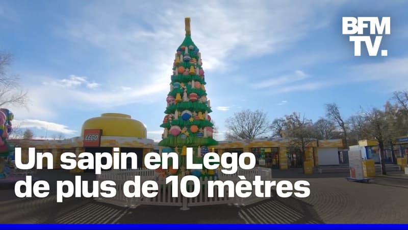 Au Royaume-Uni, un parc à thème sur le Lego a construit un sapin avec plus de 360.000 briques