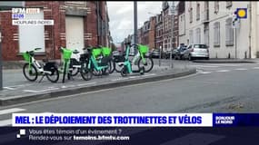 Métropole européenne de Lille: le déploiement des trottinettes et vélos