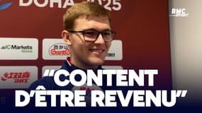  Tennis de table : "Content d'être revenu à la compétition", savoure Alexis Lebrun après son entrée en lice à Doha