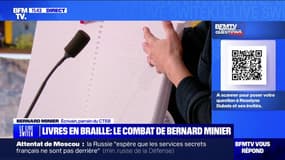 Livres en braille: le combat de Bernard Minier