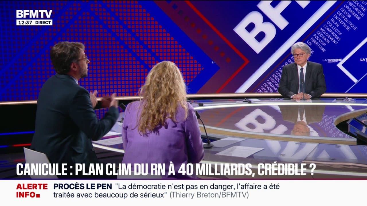RN'nin Klima Planı: Thierry Breton, Fransa'nın 2050'de Güney Avrupa gibi donanması için 40 milyar avro gerektiğini söyledi