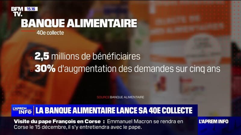 La banque alimentaire lance sa 40e collecte, le nombre de bénéficiaires en hausse de 30%