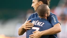 Zlatan Ibrahimovic et Jérémy Ménez