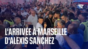 L'arrivée à Marseille d'Alexis Sanchez, nouvelle recrue de l'OM