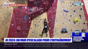 JO 2024: un mur d'escalade pour l'entraînement à Briançon