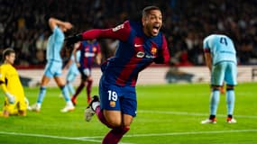 Vitor Roque lors de Barça-Osasuna (1-0), le 31 janvier 2024