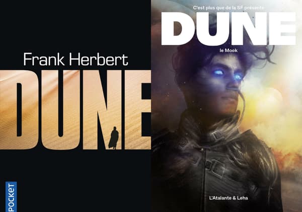 Couvertures du roman "Dune" et du mook "Dune"