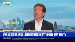Pour Geoffroy Didier, vice-président des Républicains, "François Bayrou a eu au moins le courage de faire un diagnostic" sur la dette française