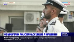 Marseille: 65 nouveaux policiers accueillis dans la ville