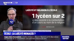 Laïcité et religion à l'école: pour ce professeur, "il ne faut pas dramatiser, mais prendre la chose très au sérieux"