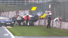 Le crash spectaculaire entre Boschung et Maini, à Zandvoort le 26 août 2023 