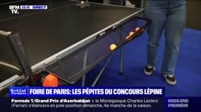 Concours Lépine: des gouttières pour tables de ping-pong pour éviter d'aller ramasser les balles 