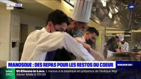 Manosque: des étudiants en bac pro cuisine préparent 200 repas pour les Restos du cœur