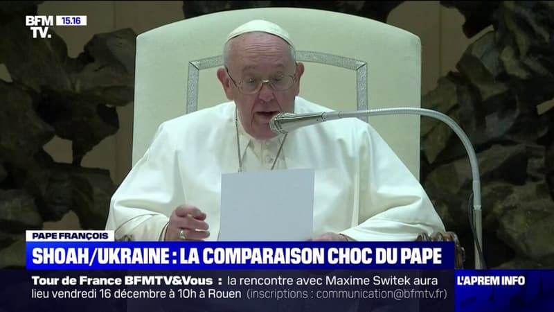 Selon le pape François, entre la Shoah et la guerre en Ukraine 