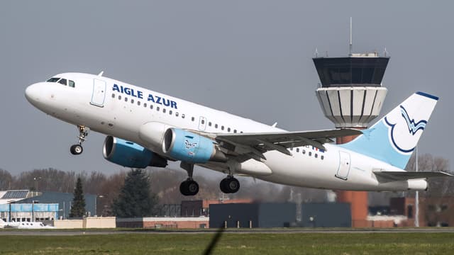 Un avion de la compagnie Aigle Azur.