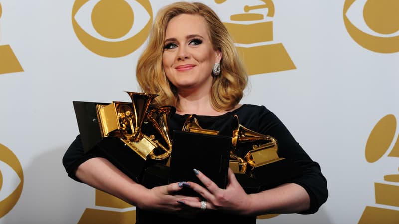 Adele lors des Grammy Awards en 2012