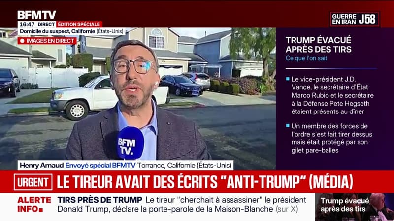 Tirs au dîner des correspondants de la Maison Blanche: le tireur avait écrit un "manifeste anti-Trump", selon Fox News