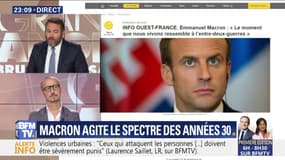 Emmanuel Macron agite le spectre des années 30