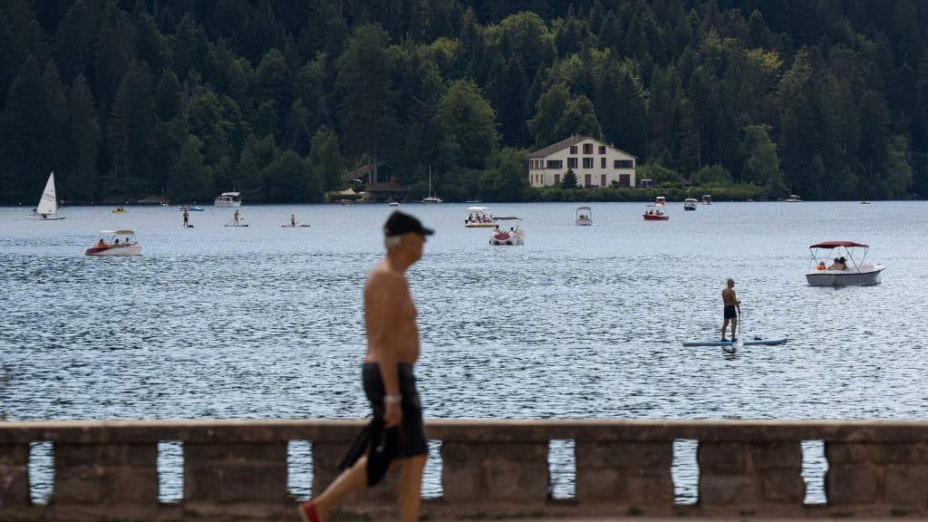 Le lac de Gérardmer le 3 août 2022.