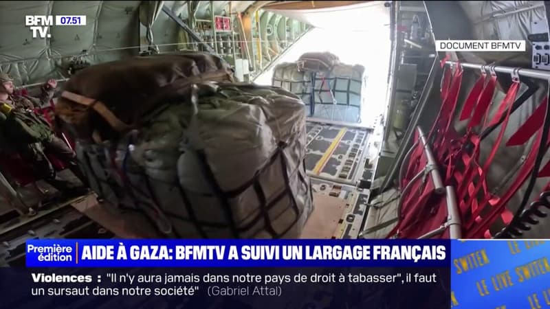 Aide à Gaza: BFMTV a suivi un largage de l'armée française dans l'enclave palestinienne