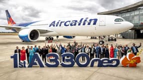 La compagnie Aircalin a réceptionné mardi à l'aéroport international de Nouvelle-Calédonie son nouvel A 330 neo