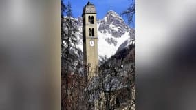 Le clocher de Monêtier-les-Bains culmine à 1600 mètres d'altitude.