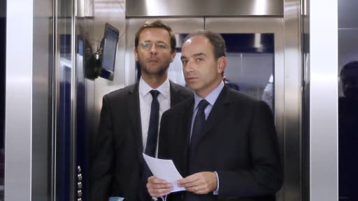 Jean-François Copé et Jérôme Lavrilleux en décembre 2012 au siège de l'UMP