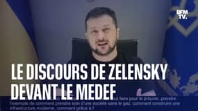 Le discours de Volodymyr Zelensky devant le Medef