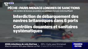 Pêche: la France menace le Royaume-Uni de sanctions