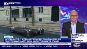 Futur des mobilités: le Citröen skate, fruit du partenariat Citroen, JCDecaux et Accor: 