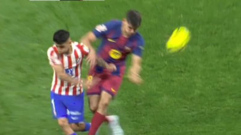 Enorme polémique lors du match Atlético-Barça: un carton rouge annulé malgré une semelle très claire