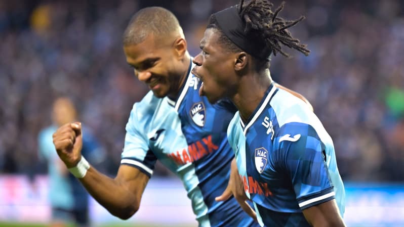 Emmanuel Sabbi auteur d'un doublé avec le Havre, 16 décembre 2023