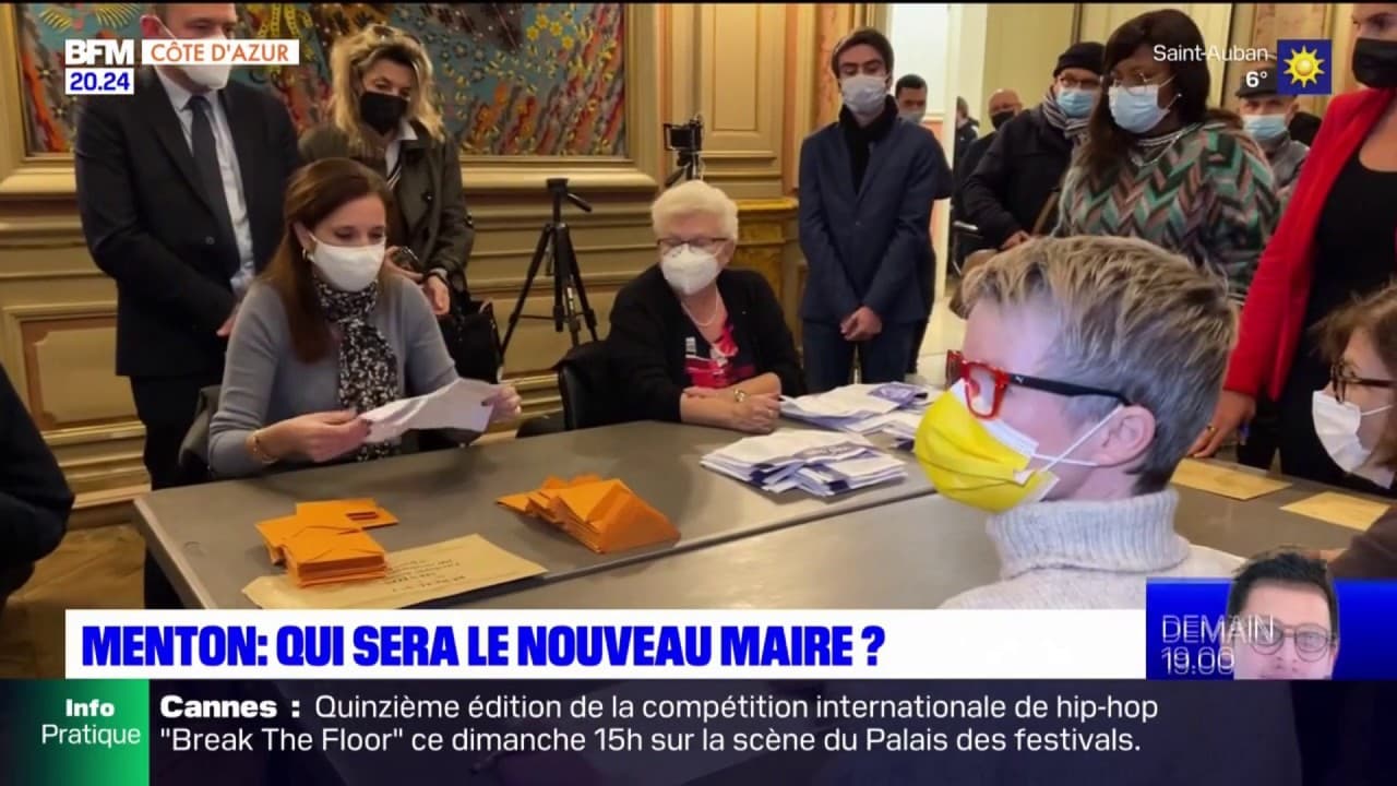 Élections municipales à Menton: le dépouillement a commencé Élections municipales à Menton: le dépouillement a commencé