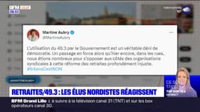 Réforme des retraites: les élus Nordistes réagissent à l'utilisation du 49.3