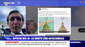 "Ça dit beaucoup de l'époque": le vice-président LR, Julien Aubert, critique l'absence de croix et de drapeau français sur l'affiche des JO 2024