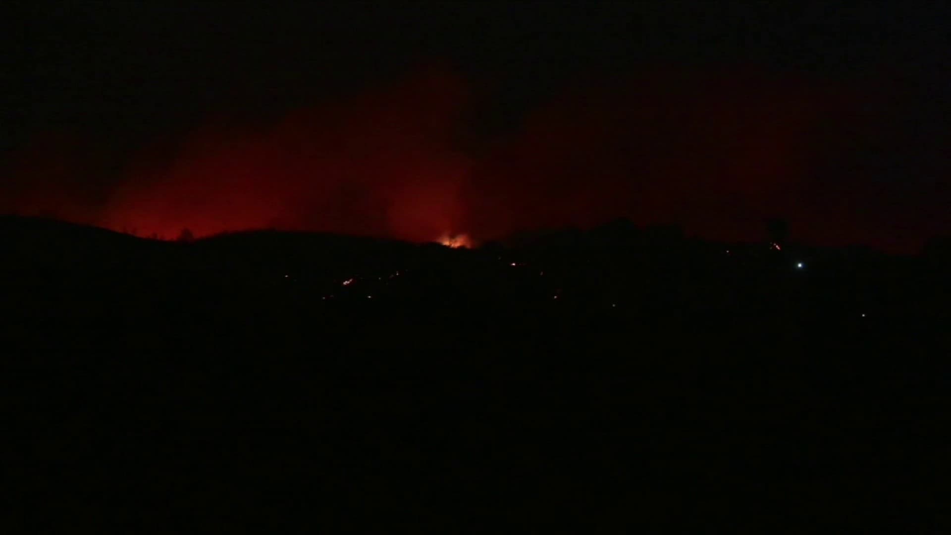 The fire that affected Martigues (Bouches-du-Rhône), July 17, 2025.
