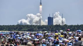 La fusée Longue Marche 5B le 24 juillet 2022, jour de son lancement depuis la Chine