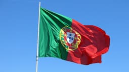 Le drapeau du Portugal.