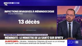 Méningite: "Nous organiserons, avec l'éducation nationale, une prise de vaccination dans les collèges"annonce Yannick Neuder, ministre de la Santé