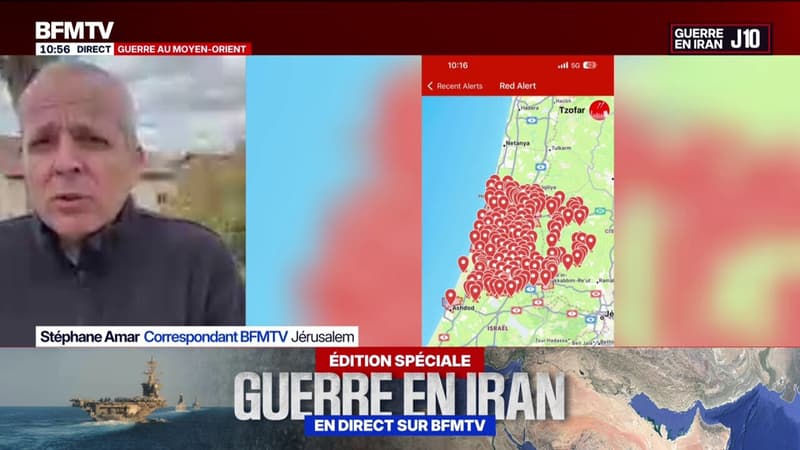 Guerre au Moyen-Orient: au moins un mort après une salve de missiles iraniens sur le centre d'Israël