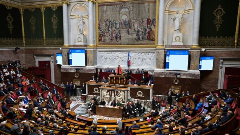 L'hémicycle de l'Assemblée nationale, à Paris, le 18 juillet 2024