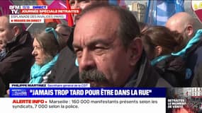 Retraites: l'usage du 49.3 serait "le pire du pire" pour Philippe Martinez