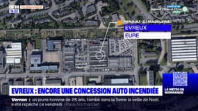 Eure: une concession automobile incendiée à Évreux