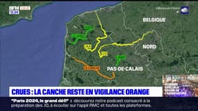 Crues: la Canche reste en vigilance orange